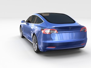 tesla model 3 3D-Modell