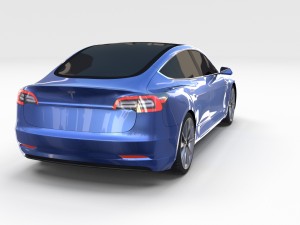 tesla model 3 3D-Modell