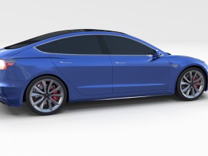 tesla model 3 3D-Modell