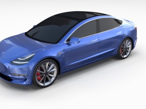 tesla model 3 3D-Modell