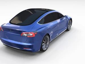 modello tesla 3 Modello 3D