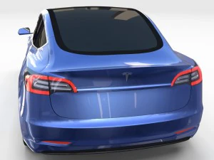 modello tesla 3 Modello 3D