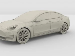 modello tesla 3 Modello 3D