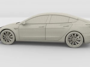 modello tesla 3 Modello 3D