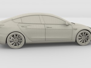 tesla model 3 3D-Modell