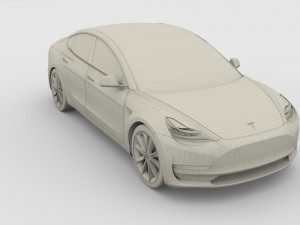 tesla model 3 3D-Modell