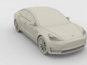 modello tesla 3 Modello 3D