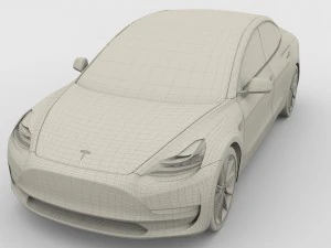 modello tesla 3 Modello 3D