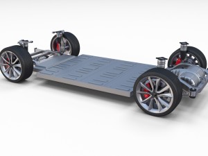 tesla model 3 chassis 3D Model
