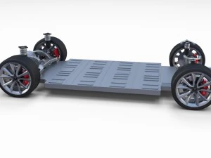 tesla model 3 chassis 3D Model
