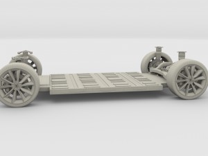 tesla model 3 chassis 3D Model