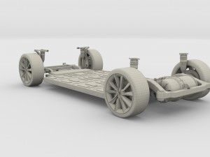 tesla model 3 chassis 3D Model