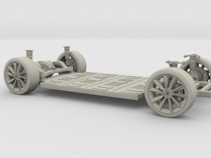 tesla model 3 chassis 3D Model