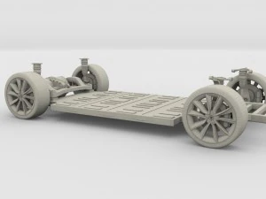 tesla model 3 chassis 3D Model
