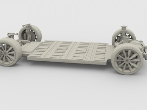 tesla model 3 chassis 3D Model