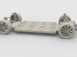 tesla model 3 chassis 3D Model