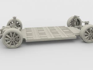 tesla model 3 chassis 3D Model