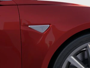 tesla model 3 red 3D Model