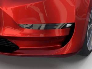 tesla model 3 red 3D Model