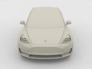 tesla model 3 red 3D Model