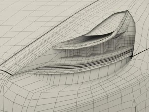 tesla model 3 red 3D Model