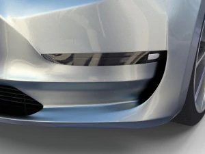 테슬라 모델 3 실버 3D 모델