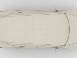 tesla model 3 silver Model 3D
