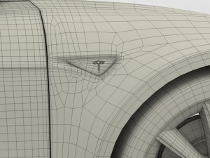 tesla model 3 silver Model 3D