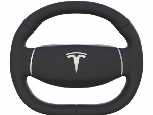 tesla model 3 steering wheel 3D Model