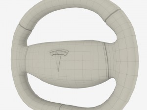 tesla model 3 steering wheel 3D Модель