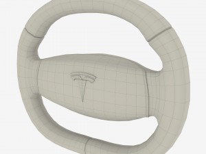 tesla model 3 steering wheel 3D Модель