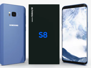 三星 Galaxy S8 珊瑚蓝 3D 模型