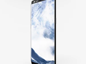 samsung galaxy s8 midnight black 3D Model