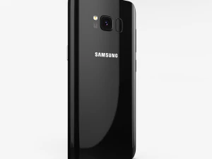 samsung galaxy s8 midnight black 3D Model