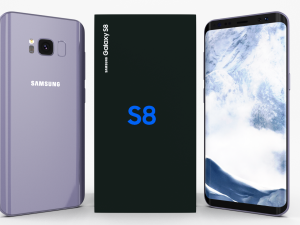 samsung galaxy s8 orchid gray Model 3D