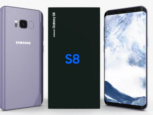 Samsung Galaxy S8 Orchideengrau 3D Modell