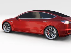 confezione da 3 tesla modello Modello 3D