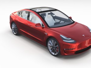tesla model 3 with interior pack Model 3D