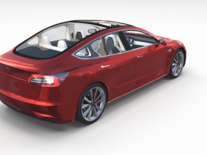 tesla model 3 with interior pack Model 3D