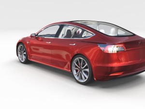 tesla model 3 with interior pack Model 3D