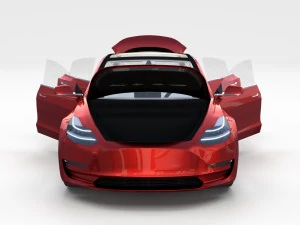 tesla model 3 with interior pack 3D Model