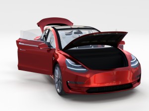 tesla model 3 with interior pack Model 3D