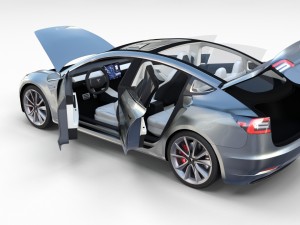 tesla model 3 with interior pack Model 3D