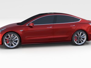 tesla model 3 and model s pack 3D मॉडल