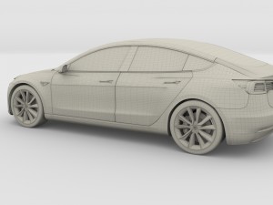 tesla model 3 and model s pack 3D मॉडल