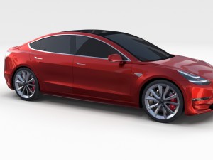 tesla model 3 and model s pack 3D मॉडल