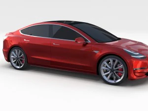 tesla model 3 and model s pack 3D Model