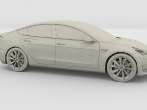 tesla model 3 and model s pack 3D मॉडल