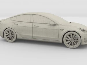 tesla model 3 and model s pack 3D Model