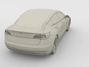 tesla model 3 and model s pack 3D Model